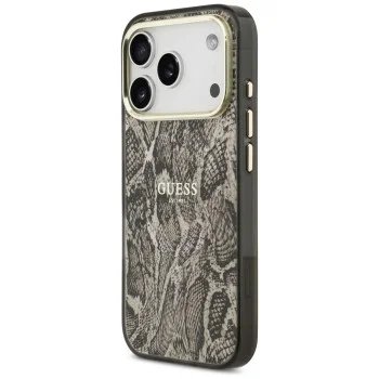 Калъф Guess Python Pattern MagSafe (GUHMP18LHIMPYGW) - iPhone 18 Pro / iPhone 17 Pro - Кафяв