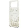Guess - Resin Bottom Glitter MagSafe (GUHMP18XRGRGED) - iPhone 18 Pro Max / iPhone 17 Pro Max - Gold