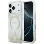 Калъф Guess - Resin Bottom Glitter MagSafe (GUHMP18XRGRGED) - iPhone 18 Pro Max / iPhone 17 Pro Max - Златен