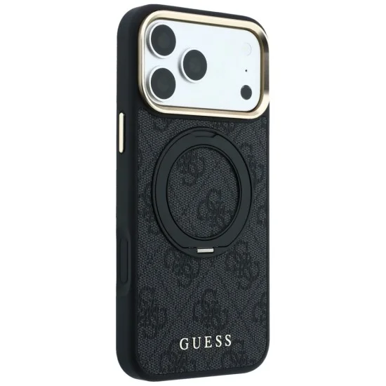 Guess - Ring Stand Classic Logo MagSafe (GUHMP18L6PS4RSCLK) - iPhone 18 Pro / iPhone 17 Pro - Black