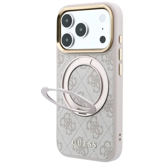 Guess - Ring Stand Classic Logo MagSafe (GUHMP18X6PS4RSCLP) - iPhone 18 Pro Max / iPhone 17 Pro Max - Pink