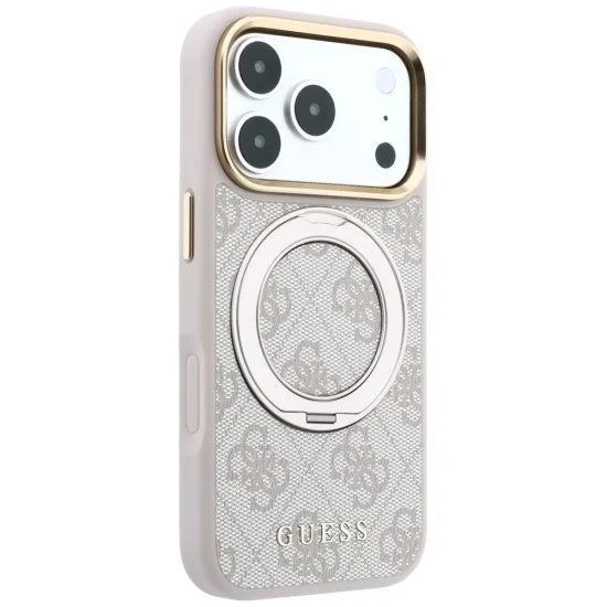 Guess - Ring Stand Classic Logo MagSafe (GUHMP18X6PS4RSCLP) - iPhone 18 Pro Max / iPhone 17 Pro Max - Pink