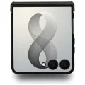 Калъф Guess Ring Stand Grained Classic Logo MagSafe (GUHMZF86PSGRSCLE) - Samsung Galaxy Z Flip8 - Бежов