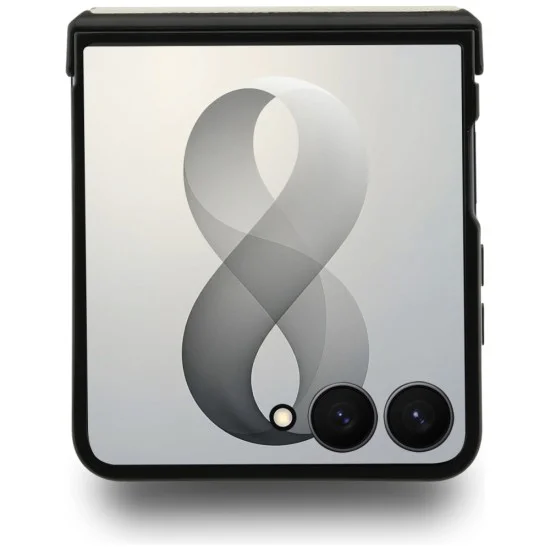 Калъф Guess Ring Stand Grained Classic Logo MagSafe (GUHMZF86PSGRSCLE) - Samsung Galaxy Z Flip8 - Бежов