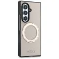 Калъф Guess Ring Stand Grained Classic Logo MagSafe (GUHMZFD86PSGRSCLE) - Samsung Galaxy Z Fold8 Ultra - Бежов
