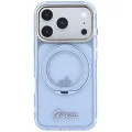 Калъф Guess Ring Stand Script Metal Logo MagSafe (GUHMP18L6HCCMSB) - iPhone 18 Pro / iPhone 17 Pro - Светлосин