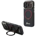 Калъф Guess Ring Stand Script Metal Logo MagSafe (GUHMP18L6HCCMSU) - iPhone 18 Pro / iPhone 17 Pro - Бордо