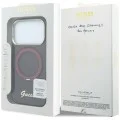 Калъф Guess Ring Stand Script Metal Logo MagSafe (GUHMP18L6HCCMSU) - iPhone 18 Pro / iPhone 17 Pro - Бордо
