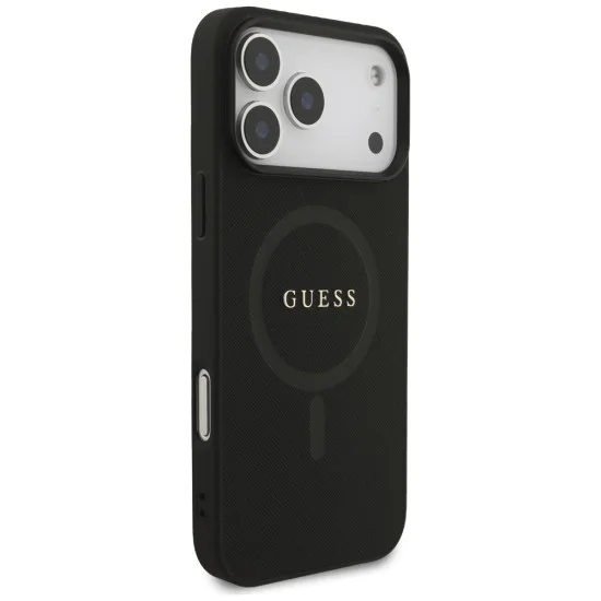 Калъф Guess Saffiano MagSafe (GUHMP18XPSAHMCK) - iPhone 18 Pro Max / iPhone 17 Pro Max - Черен