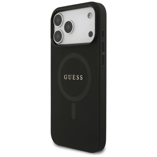 Калъф Guess Saffiano MagSafe (GUHMP18XPSAHMCK) - iPhone 18 Pro Max / iPhone 17 Pro Max - Черен