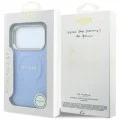 Guess - Saffiano Peony & Ring MagSafe (GUHMP18LPSAMSECB) - iPhone 18 Pro / iPhone 17 Pro - Light Blue