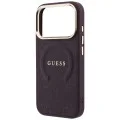 Guess - Saffiano Peony & Ring MagSafe (GUHMP18LPSAMSECU) - iPhone 18 Pro / iPhone 17 Pro - Burgundy