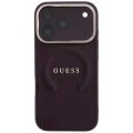 Guess - Saffiano Peony & Ring MagSafe (GUHMP18XPSAMSECU) - iPhone 18 Pro Max / iPhone 17 Pro Max - Burgundy