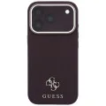 Калъф Guess Saffiano Small 4G Classic MagSafe (GUHMP18L6PSA4DMU) - iPhone 18 Pro / iPhone 17 Pro - Бордо