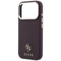Калъф Guess Saffiano Small 4G Classic MagSafe (GUHMP18L6PSA4DMU) - iPhone 18 Pro / iPhone 17 Pro - Бордо