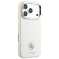 Калъф Guess Saffiano Small 4G Classic MagSafe (GUHMP18X6PSA4DME) - iPhone 18 Pro Max / iPhone 17 Pro Max - Бежов