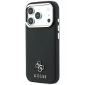 Калъф Guess Saffiano Small 4G Classic MagSafe (GUHMP18X6PSA4DMK) - iPhone 18 Pro Max / iPhone 17 Pro Max - Черен