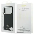 Калъф Guess Saffiano Small 4G Classic MagSafe (GUHMP18X6PSA4DMK) - iPhone 18 Pro Max / iPhone 17 Pro Max - Черен