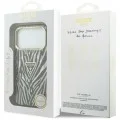 Guess - Zebra Glitter Triangle Logo MagSafe (GUHMP18L6HZPGTLS) - iPhone 18 Pro / iPhone 17 Pro - Silver