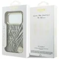 Калъф Guess Zebra Glitter Triangle Logo MagSafe (GUHMP18X6HZPGTLD) - iPhone 18 Pro Max / iPhone 17 Pro Max - Златист