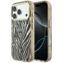 Калъф Guess Zebra Glitter Triangle Logo MagSafe (GUHMP18X6HZPGTLD) - iPhone 18 Pro Max / iPhone 17 Pro Max - Златист