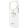 Калъф Guess IML 4G Metal Script (GUHCP18L5HC4MLSH) - iPhone 18 Pro / iPhone 17 Pro - Бял