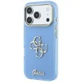 Калъф Guess IML 4G Metal Script (GUHCP18L5HC4MLSL) - iPhone 18 Pro / iPhone 17 Pro - Светлосин
