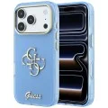 Калъф Guess IML 4G Metal Script (GUHCP18L5HC4MLSL) - iPhone 18 Pro / iPhone 17 Pro - Светлосин