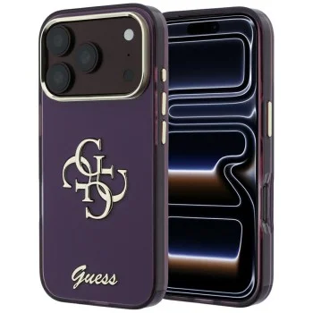 Калъф Guess IML 4G Metal Script (GUHCP18L5HC4MLSU) - iPhone 18 Pro / iPhone 17 Pro - Бордо