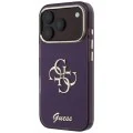 Калъф Guess IML 4G Metal Script (GUHCP18L5HC4MLSU) - iPhone 18 Pro / iPhone 17 Pro - Бордо