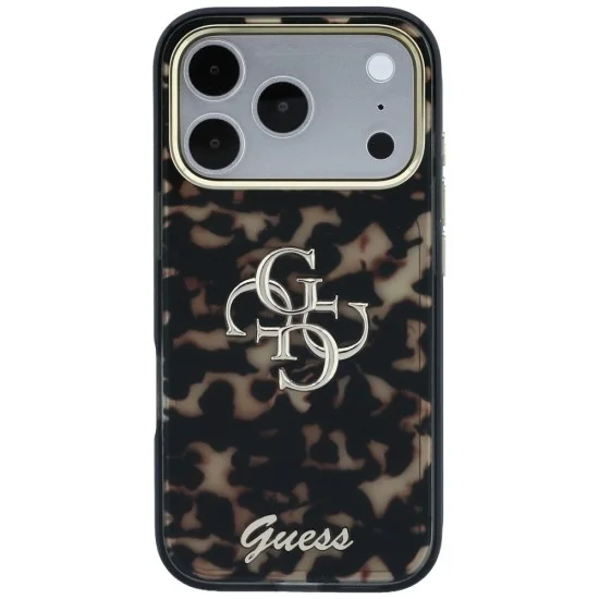 Калъф Guess IML 4G Metal Script (GUHCP18L6HT4SMW) - iPhone 18 Pro / iPhone 17 Pro - Костенурков