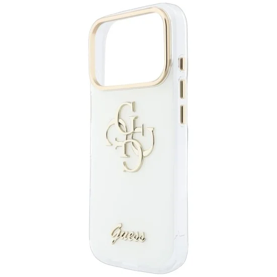 Калъф Guess IML 4G Metal Script (GUHCP18X5HC4MLSH) - iPhone 18 Pro Max / iPhone 17 Pro Max - Бял