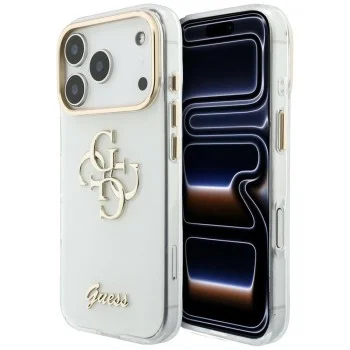 Калъф Guess IML 4G Metal Script (GUHCP18X5HC4MLSH) - iPhone 18 Pro Max / iPhone 17 Pro Max - Бял