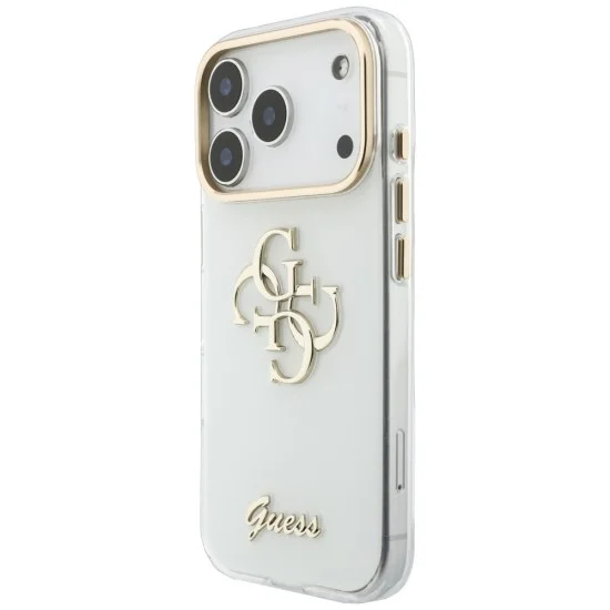 Калъф Guess IML 4G Metal Script (GUHCP18X5HC4MLSH) - iPhone 18 Pro Max / iPhone 17 Pro Max - Бял