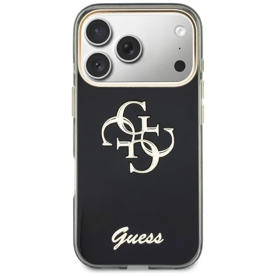 Калъф Guess IML 4G Metal Script (GUHCP18X5HC4MLSK) - iPhone 18 Pro Max / iPhone 17 Pro Max - Черен