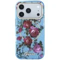 Калъф Guess IML Glitter Blossom Roses MagSafe (GUHMP18L6HTBGSLB) - iPhone 18 Pro / iPhone 17 Pro - Светлосин