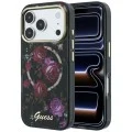 Калъф Guess IML Glitter Blossom Roses MagSafe (GUHMP18L6HTBGSLK) - iPhone 18 Pro / iPhone 17 Pro - Черен