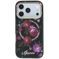 Калъф Guess IML Glitter Blossom Roses MagSafe (GUHMP18L6HTBGSLK) - iPhone 18 Pro / iPhone 17 Pro - Черен