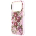Калъф Guess IML Glitter Blossom Roses MagSafe (GUHMP18L6HTBGSLP) - iPhone 18 Pro / iPhone 17 Pro - Розов