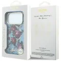 Калъф Guess IML Glitter Blossom Roses MagSafe (GUHMP18X6HTBGSLB) - iPhone 18 Pro Max / iPhone 17 Pro Max - Светлосин