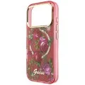 Калъф Guess IML Glitter Blossom Roses MagSafe (GUHMP18X6HTBGSLU) - iPhone 18 Pro Max / iPhone 17 Pro Max - Бордо
