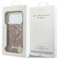 Калъф Guess IML Glitter Blossom Roses MagSafe (GUHMP18X6HTBGSLU) - iPhone 18 Pro Max / iPhone 17 Pro Max - Бордо