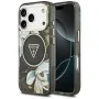 Калъф Guess IML Glitter Flowers Triangle MagSafe (GUHMP18LHFLPEDK) - iPhone 18 Pro / iPhone 17 Pro - Черен