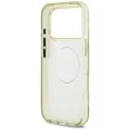 Калъф Guess IML Glitter Flowers Triangle MagSafe (GUHMP18LHFLPEDN) - iPhone 18 Pro / iPhone 17 Pro - Зелен