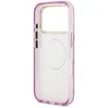 Калъф Guess IML Glitter Flowers Triangle MagSafe (GUHMP18LHFLPEDU) - iPhone 18 Pro / iPhone 17 Pro - Лилав