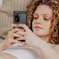 Калъф за Honor 200 - Carbon Silicone - Черен