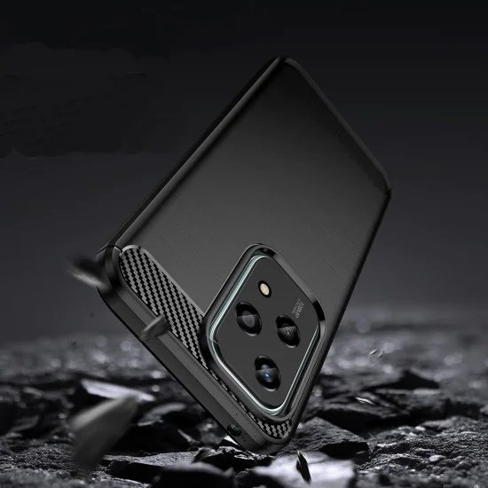 Калъф за Honor 200 Lite - Carbon Silicone - Blue