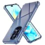 Калъф за Honor 200 Lite - Techsuit - Удароустойчив Clear Silicone - Опушено Черен