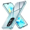 Калъф за Honor 200 Lite - Удароустойчив прозрачен силикон - прозрачен