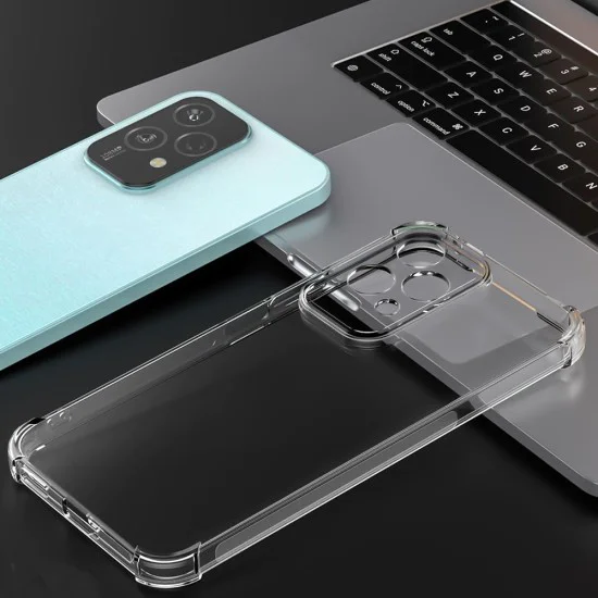 Калъф за Honor 200 Lite - Удароустойчив прозрачен силикон - прозрачен